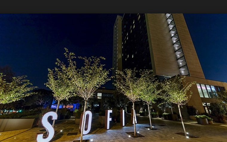 Hotel Sofia Barcelona Spain at night Hyatt