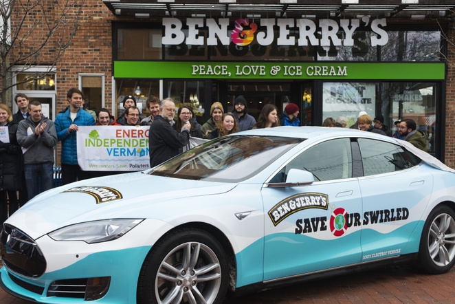 Ben and Jerrys Tesla Model S Local Business Scoop